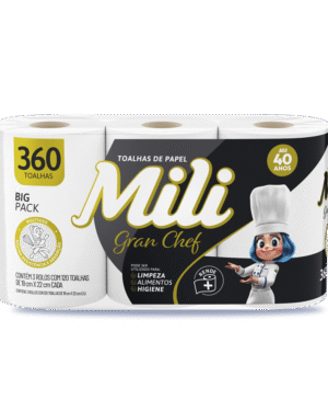 Toallas de Papel Mili Gran Chef Doble Hoja 3 rollos