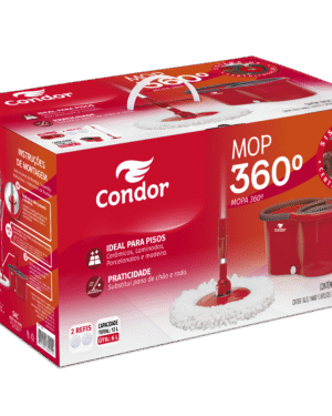 Set de Balde, Mopa 360 con mango y repuesto