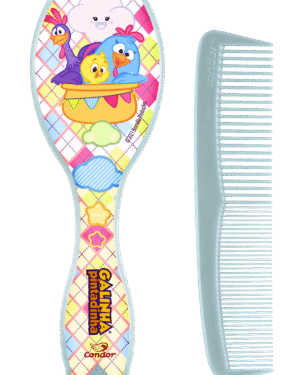 Kit de cepillo y peine Galinha Pintadinha para bebés