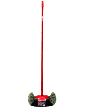 Escoba uso interno o externo para techo mango de madera (mango de 2,40m)