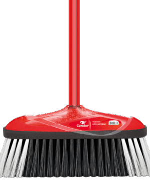Escoba uso interno para pisos delicados con cerdas suaves para zonas interiores
